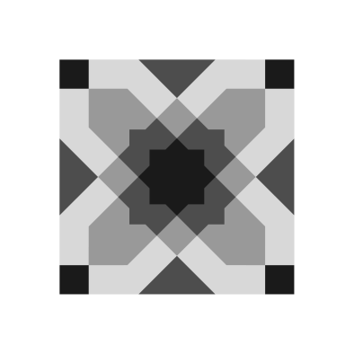 a black and white square with a pattern at The  Jaxon