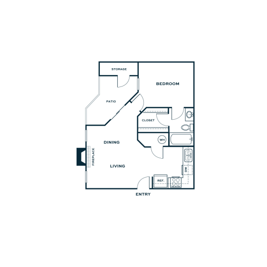 the floor plan for a two bedroom apartment at The  Jaxon